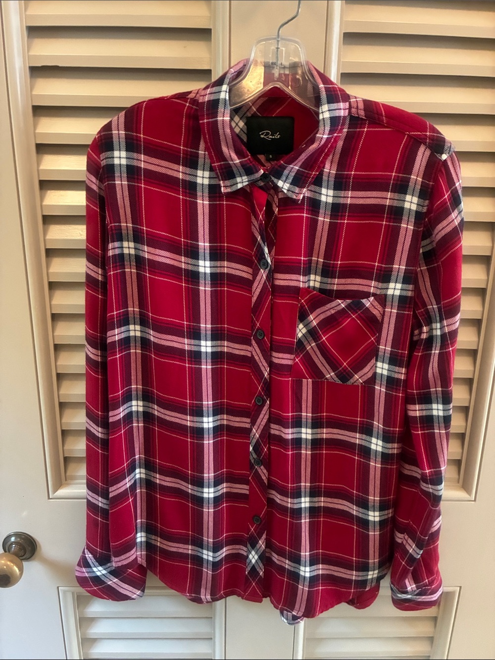 RAILS Red Plaid Button-Up Shirt -